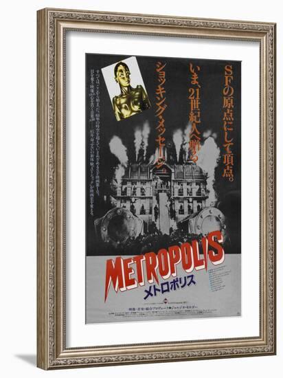 Metropolis, Japanese Movie Poster, 1926-null-Framed Art Print