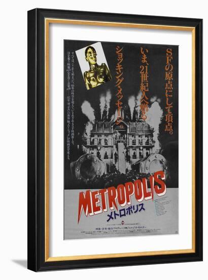 Metropolis, Japanese Movie Poster, 1926-null-Framed Art Print