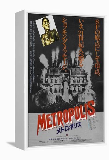 Metropolis, Japanese Movie Poster, 1926-null-Framed Stretched Canvas
