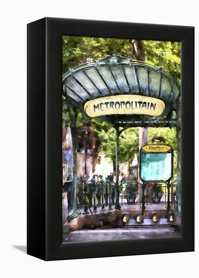 Metropolitain Abbesses Montmartre-Philippe Hugonnard-Framed Premier Image Canvas