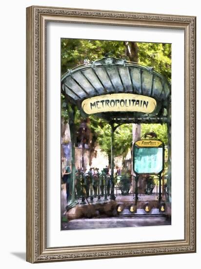 Metropolitain Abbesses Montmartre-Philippe Hugonnard-Framed Giclee Print