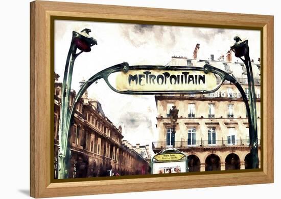 Metropolitain Palais Royal-Philippe Hugonnard-Framed Premier Image Canvas