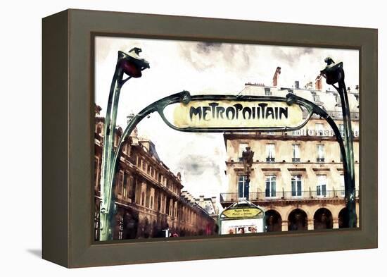 Metropolitain Palais Royal-Philippe Hugonnard-Framed Premier Image Canvas