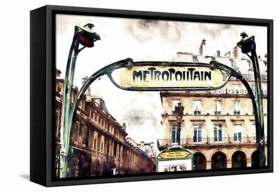 Metropolitain Palais Royal-Philippe Hugonnard-Framed Premier Image Canvas