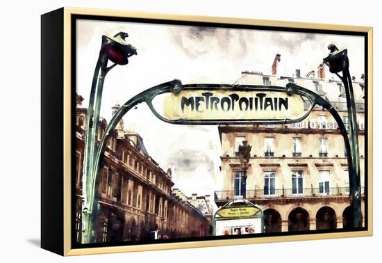 Metropolitain Palais Royal-Philippe Hugonnard-Framed Premier Image Canvas