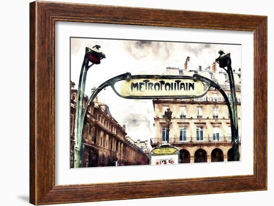 Metropolitain Palais Royal-Philippe Hugonnard-Framed Giclee Print