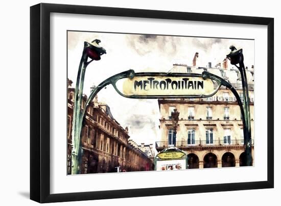 Metropolitain Palais Royal-Philippe Hugonnard-Framed Giclee Print