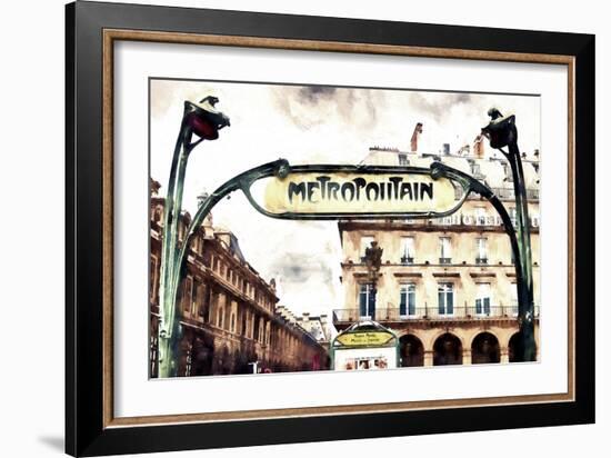 Metropolitain Palais Royal-Philippe Hugonnard-Framed Giclee Print