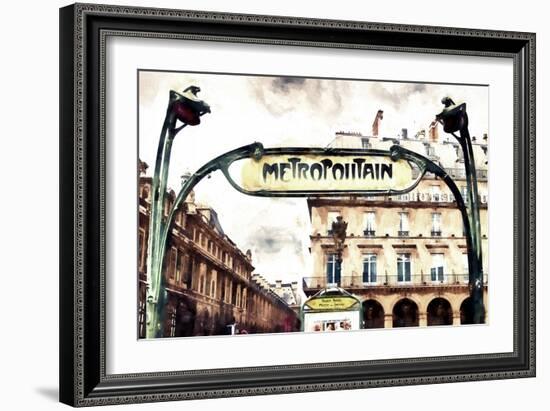 Metropolitain Palais Royal-Philippe Hugonnard-Framed Giclee Print