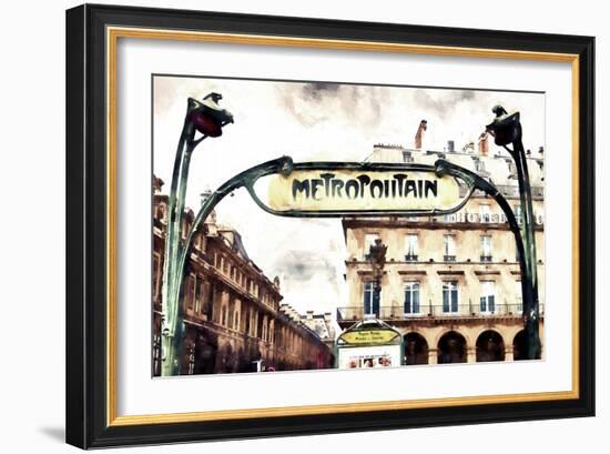 Metropolitain Palais Royal-Philippe Hugonnard-Framed Giclee Print