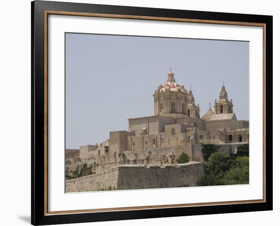 Metropolitan Cathedral in Mdina, the Fortress City, Malta, Europe-Robert Harding-Framed Photographic Print