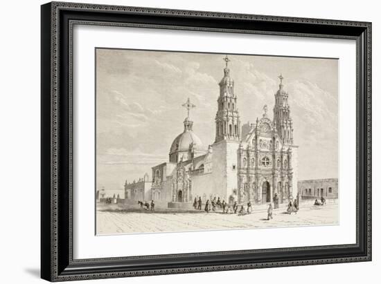 Metropolitan Cathedral in Plaza De Armas, Chihuahua, Mexico in the Nineteenth Century-null-Framed Giclee Print