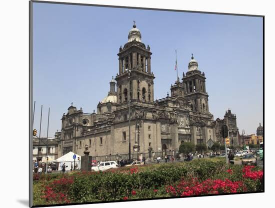 Metropolitan Cathedral, the Largest Church in Latin America, Zocalo, Plaza De La Constitucion, Mexi-Wendy Connett-Mounted Photographic Print