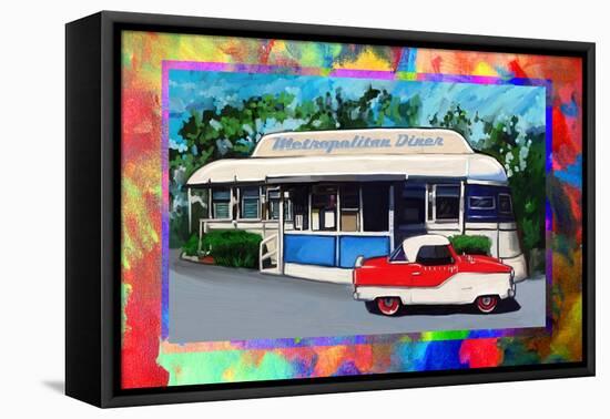 Metropolitan Diner-Howie Green-Framed Premier Image Canvas