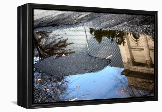 Metropolitan Museum of Art Reflection-null-Framed Stretched Canvas