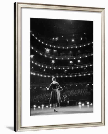 Metropolitan Opera Auditions-Walter Sanders-Framed Photographic Print