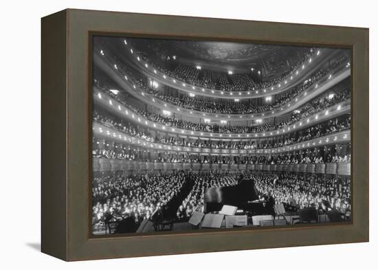 Metropolitan Opera House During a Concert by Pianist Josef Hoffmann, Nov-null-Framed Stretched Canvas