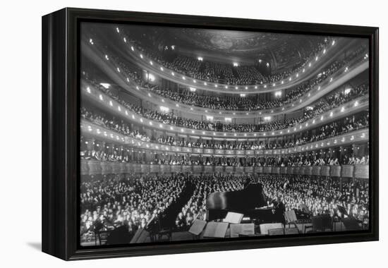 Metropolitan Opera House During a Concert by Pianist Josef Hoffmann, Nov-null-Framed Stretched Canvas