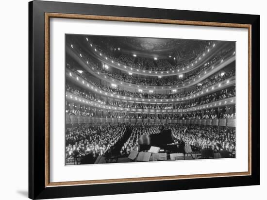 Metropolitan Opera House During a Concert by Pianist Josef Hoffmann, Nov-null-Framed Premium Photographic Print