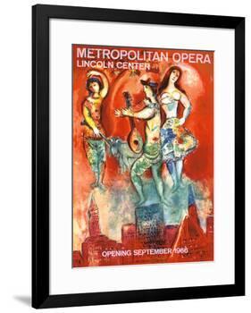 Metropolitan Opera Opening, September 1966-Marc Chagall-Framed Giclee Print