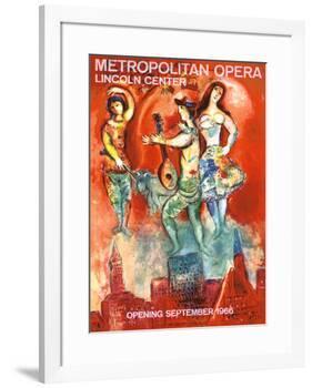 Metropolitan Opera Opening, September 1966-Marc Chagall-Framed Giclee Print