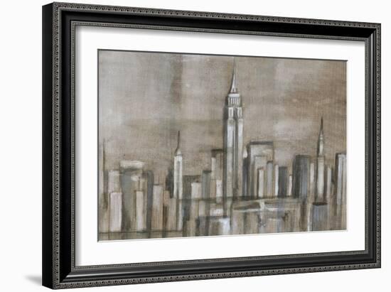 Metropolitan Skyline II-Ethan Harper-Framed Art Print