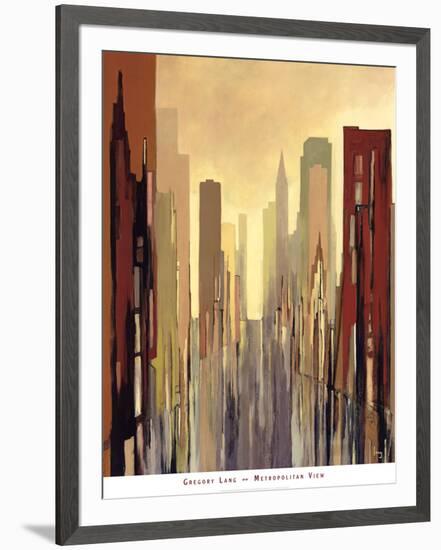 Metropolitan View-Gregory Lang-Framed Art Print