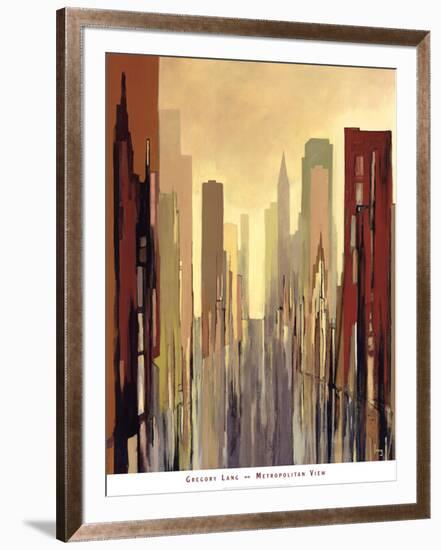 Metropolitan View-Gregory Lang-Framed Art Print