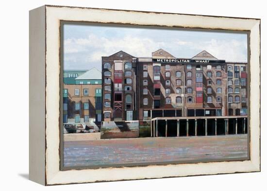 Metropolitan Wharf, 2006-Peter Wilson-Framed Premier Image Canvas