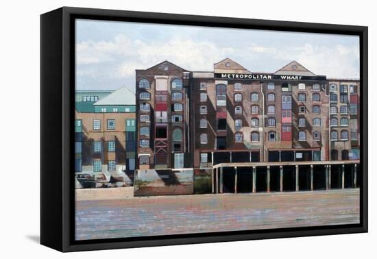 Metropolitan Wharf, 2006-Peter Wilson-Framed Premier Image Canvas