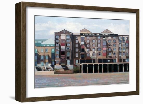 Metropolitan Wharf, 2006-Peter Wilson-Framed Giclee Print