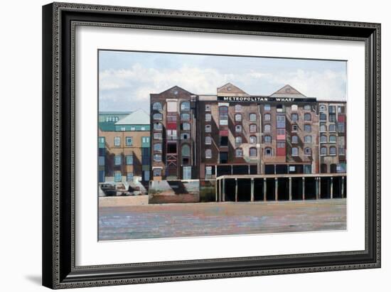 Metropolitan Wharf, 2006-Peter Wilson-Framed Giclee Print