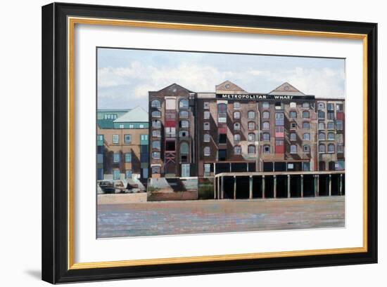 Metropolitan Wharf, 2006-Peter Wilson-Framed Giclee Print