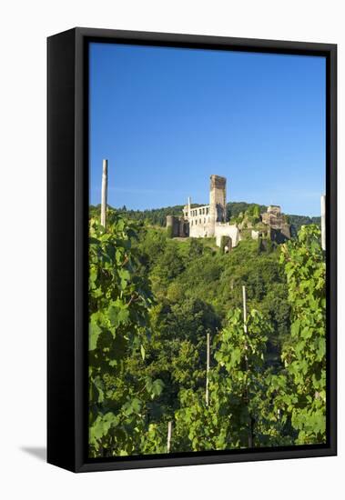 Metternich Castle About Vineyards, Beilstein, Moselle River, Rhineland-Palatinate, Germany-Chris Seba-Framed Premier Image Canvas