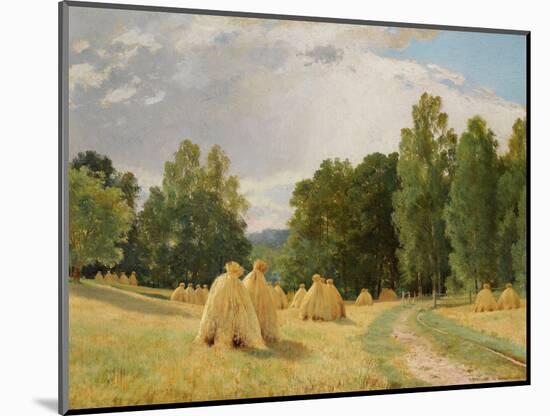 Meules De Foin a Preobrajenskoie, Russie  (Haystacks, Preobrazhenskoe) Peinture D' Ivan Chichkine-Ivan Ivanovich Shishkin-Mounted Giclee Print