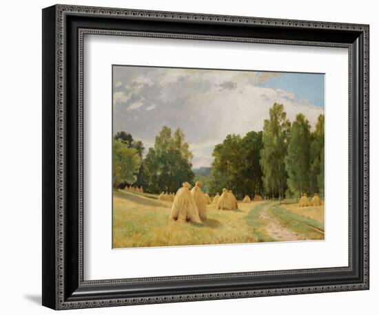 Meules De Foin a Preobrajenskoie, Russie  (Haystacks, Preobrazhenskoe) Peinture D' Ivan Chichkine-Ivan Ivanovich Shishkin-Framed Giclee Print