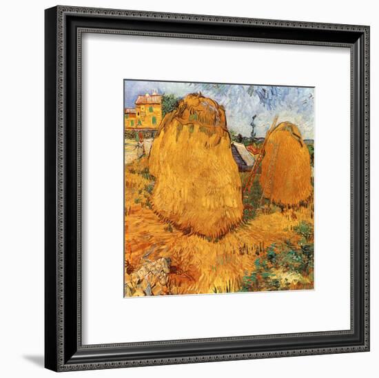 Meules De Foin En Provence-Vincent van Gogh-Framed Art Print