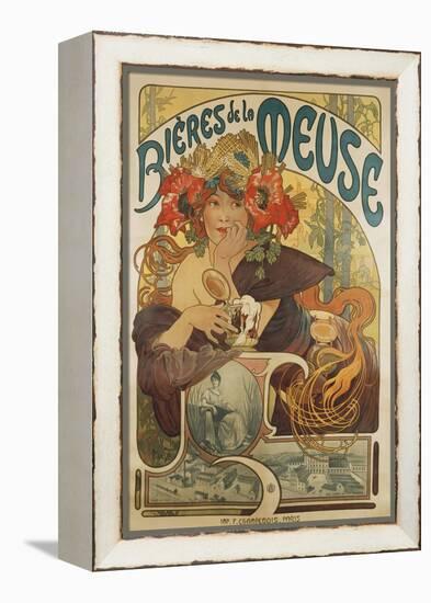 Meuse Beer, 1897-Alphonse Mucha-Framed Premier Image Canvas