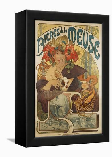 Meuse Beer, 1897-Alphonse Mucha-Framed Premier Image Canvas
