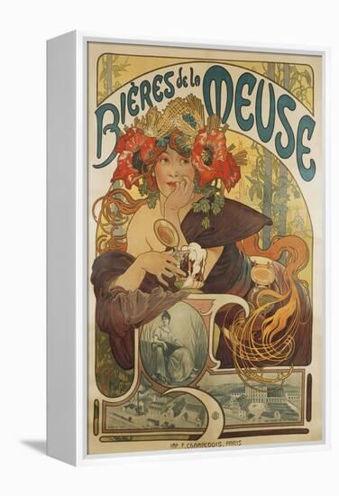 Meuse Beer, 1897-Alphonse Mucha-Framed Premier Image Canvas