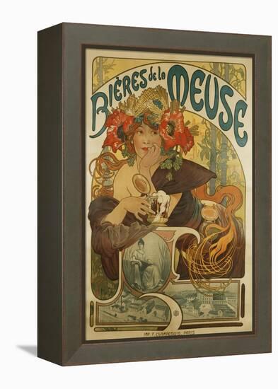 Meuse Beer; Bieres De La Meuse, 1897-Alphonse Mucha-Framed Premier Image Canvas