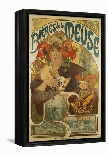 Meuse Beer; Bieres De La Meuse, 1897-Alphonse Mucha-Framed Premier Image Canvas