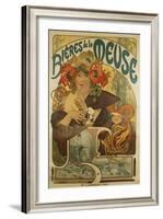 Meuse Beer-Alphonse Mucha-Framed Giclee Print
