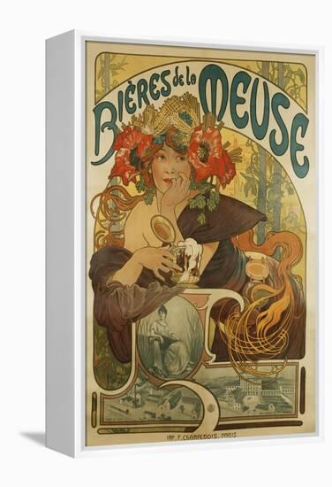 Meuse Beer-Alphonse Mucha-Framed Premier Image Canvas