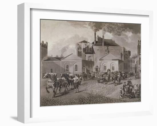 Meux's Brewery, Tottenham Court Road, London, C1830-Joseph Constantine Stadler-Framed Giclee Print