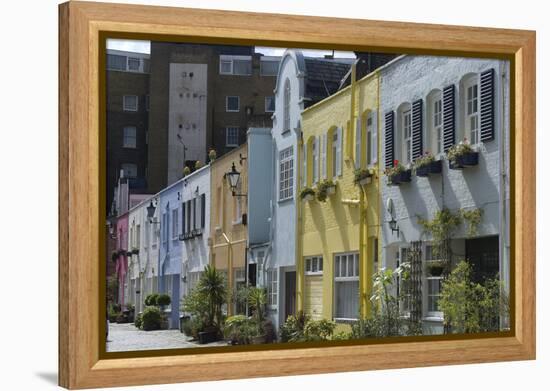 Mews Houses-Natalie Tepper-Framed Stretched Canvas