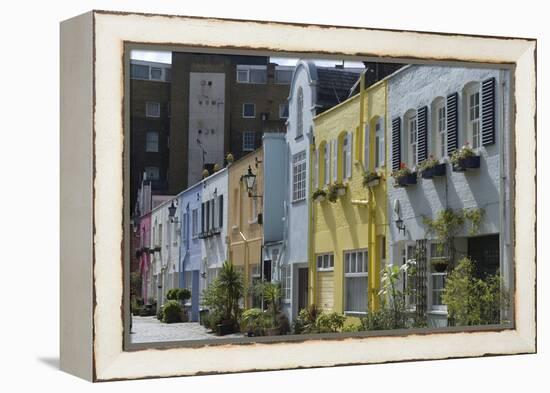 Mews Houses-Natalie Tepper-Framed Stretched Canvas