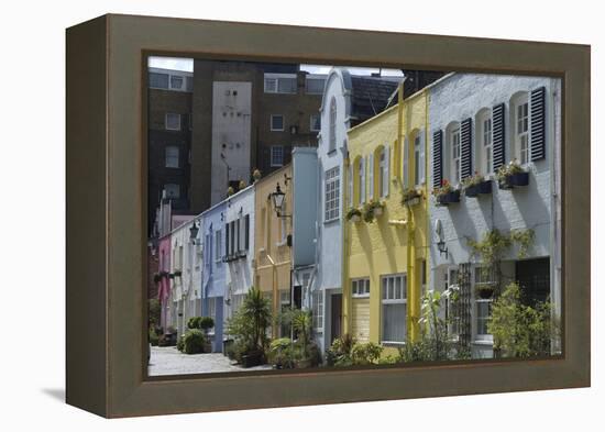 Mews Houses-Natalie Tepper-Framed Stretched Canvas