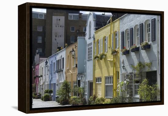 Mews Houses-Natalie Tepper-Framed Stretched Canvas