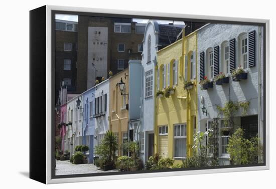 Mews Houses-Natalie Tepper-Framed Stretched Canvas